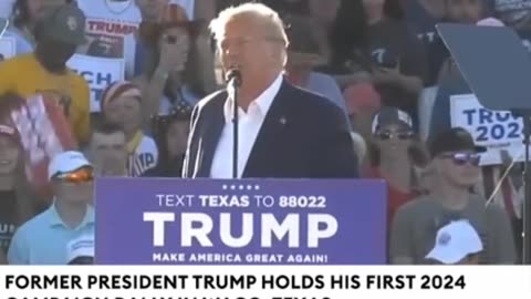 TRUMP FORMER PRESIDENT TRUMP HOLDS HIS FIRST 2024 CAMPAIGN RALLY IN WACO, TEXAS