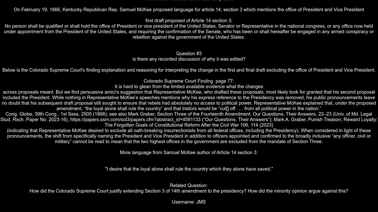 What sources imply that the office of President was deliberately excluded from the 14th amendment