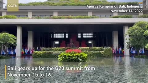 From the G20 venue: Journalists gather in Bali