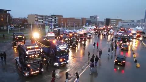 Belgium convoy for freedom getting underway as the Canadian method spreads worldwide 🔊