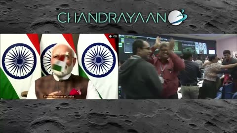 Rare footage of the navigation control of Chandrayaan-3 lunar lander