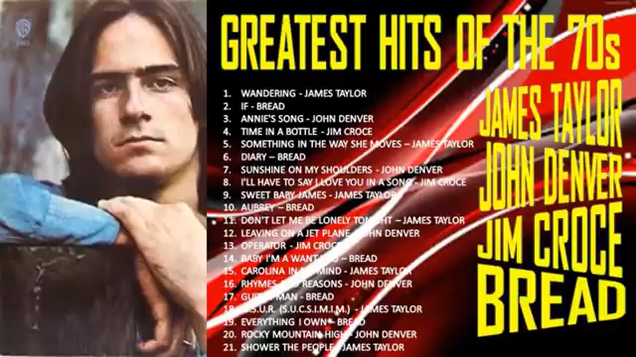 GREAT HITS OF JAMES TAYLOR JOHN DENVER JIM CROCE -26 BREAD