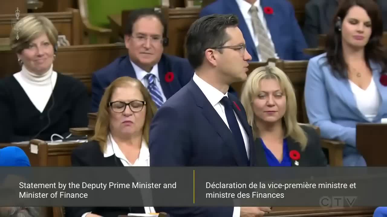 "We will vote against this inflationary scam": Poilievre responds to the fall economic statement