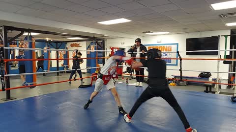 Joey sparring Dylan 2. 1/18/23