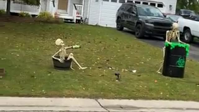 Neighbors got creative for Halloween