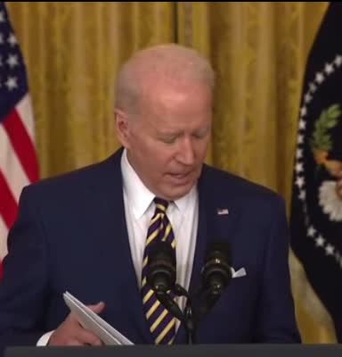 "Um... I'm Sorry... Um, Uh..." Joe Biden Loses His Place at Presser, Fumbles Through Notes