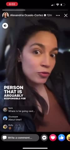 Crazy AOC celebrates Fox News terminating Tucker Carlson