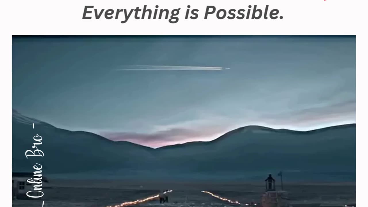 If you believe in yourself, everything is possible.