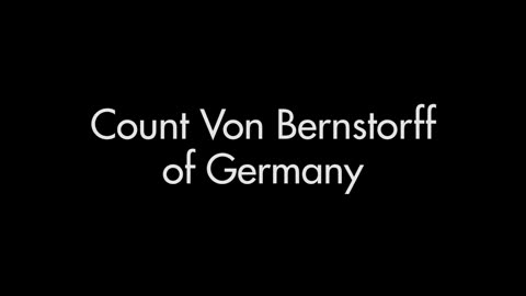 German Ambassador Count Johann Von Bernstorff (1900's Original Black & White Film)