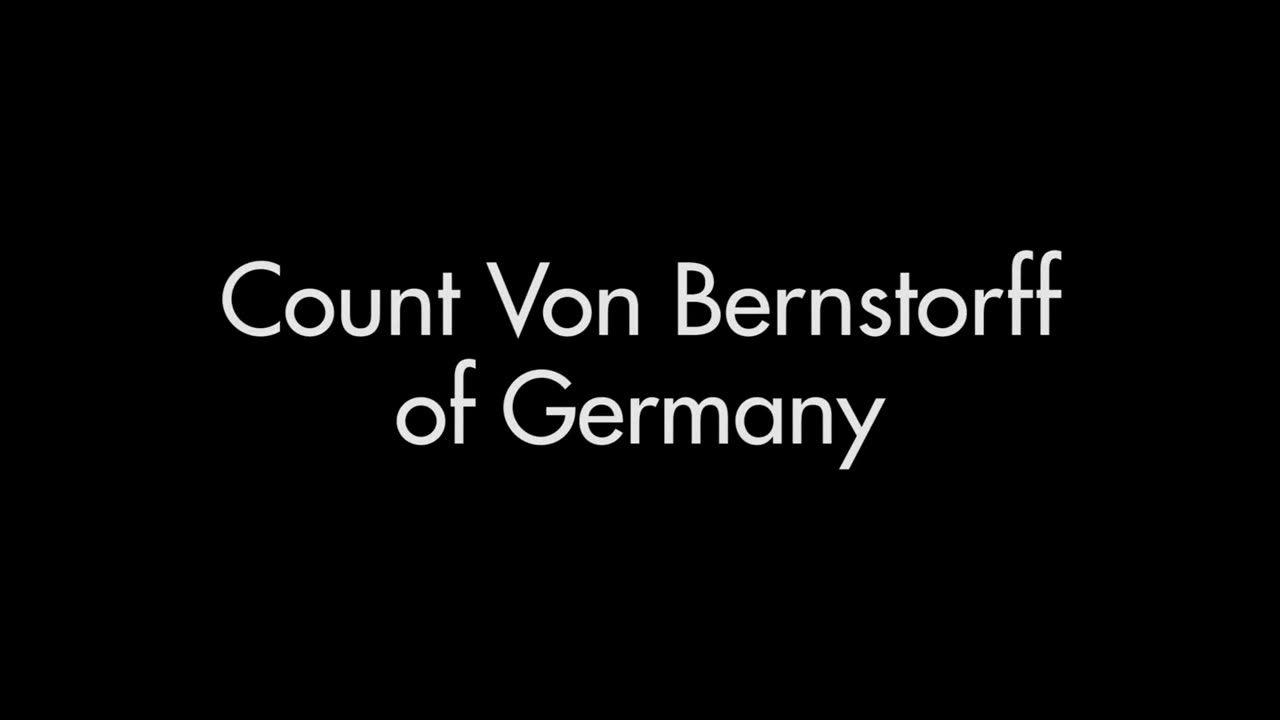 German Ambassador Count Johann Von Bernstorff (1900's Original Black & White Film)