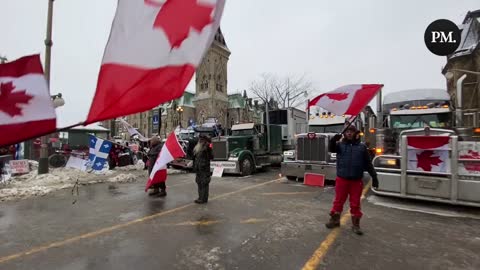 Freedom Convoy - The honking continues at Parliament Hill