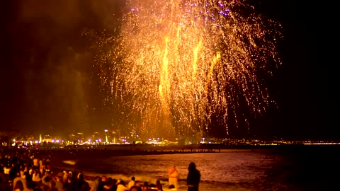 Fireworks in the beach