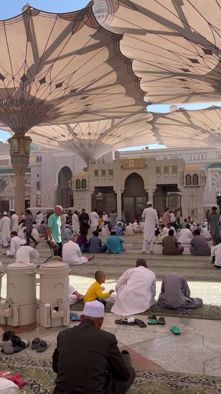 Medinah masjid al nababi outside view #medinah #islamic #foryou #viral