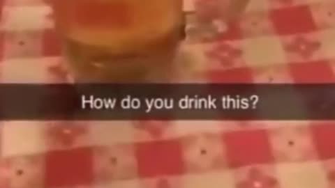 How to drink a bear😂