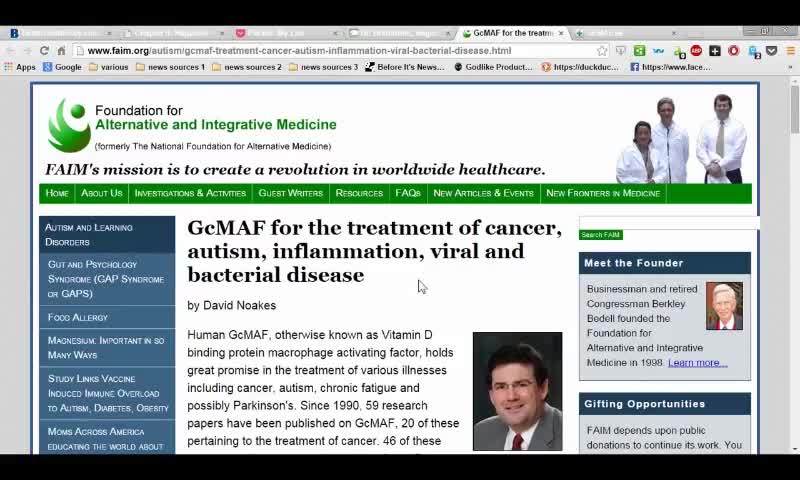 HOLISTIC DOCTORS KILLED - GCMAF AND NAGALASE (VACCINES AND AUTISM)