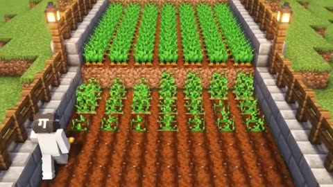 MINECRAFT Automatic crop firm Tutorial #minecraft #viral #trending