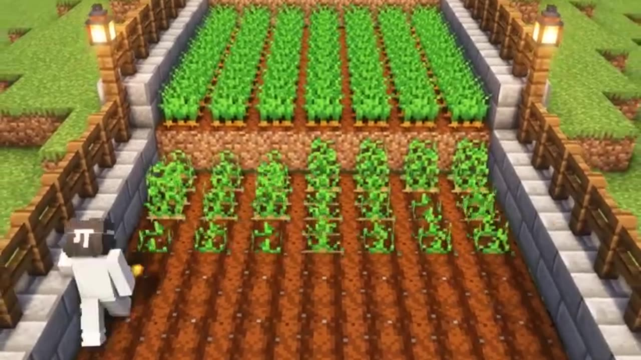 MINECRAFT Automatic crop firm Tutorial #minecraft #viral #trending