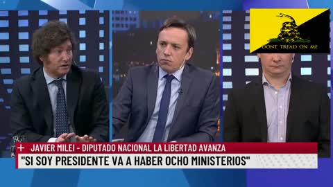 2022 10 16 Javier Milei "En la economía tenemos una bomba de tiempo"