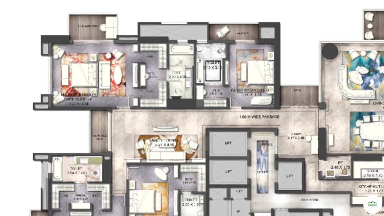 ATS Knightsbridge 4/6 BHK Apartments In Sector 124 Noida