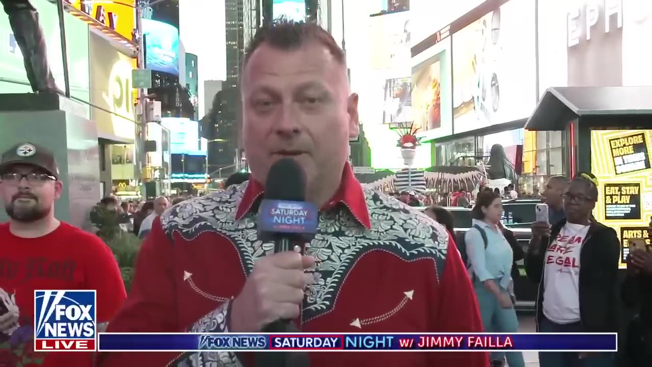 Jimmy Failla hits Times Square to ask people if Trump or Kamala will win