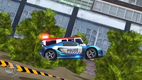 Wheels On The Police Car Nursery Rhyme for Children by Speedies