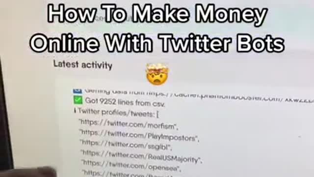 How to make get money with Twitter Bots