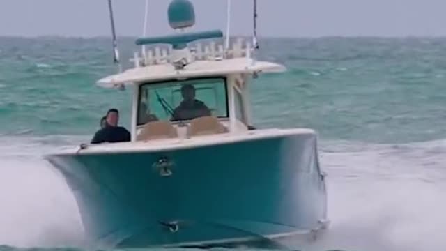 Can your boat skip over waves like this?