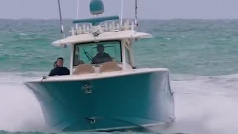 Can your boat skip over waves like this?