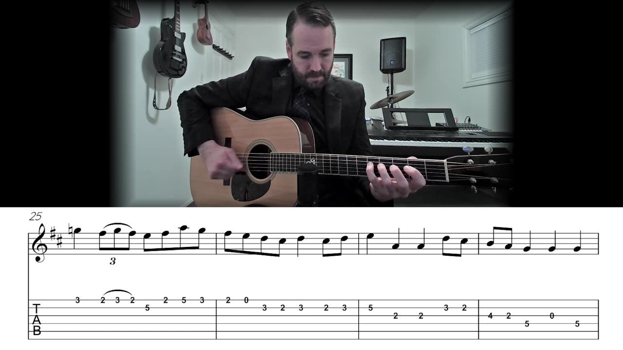 Red Haired Boy - Bluegrass Flatpicking Guitar Lesson (Sheet Music + TAB)