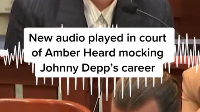 New audio played in court of Amber Heard mockingMJohnny Depp's career