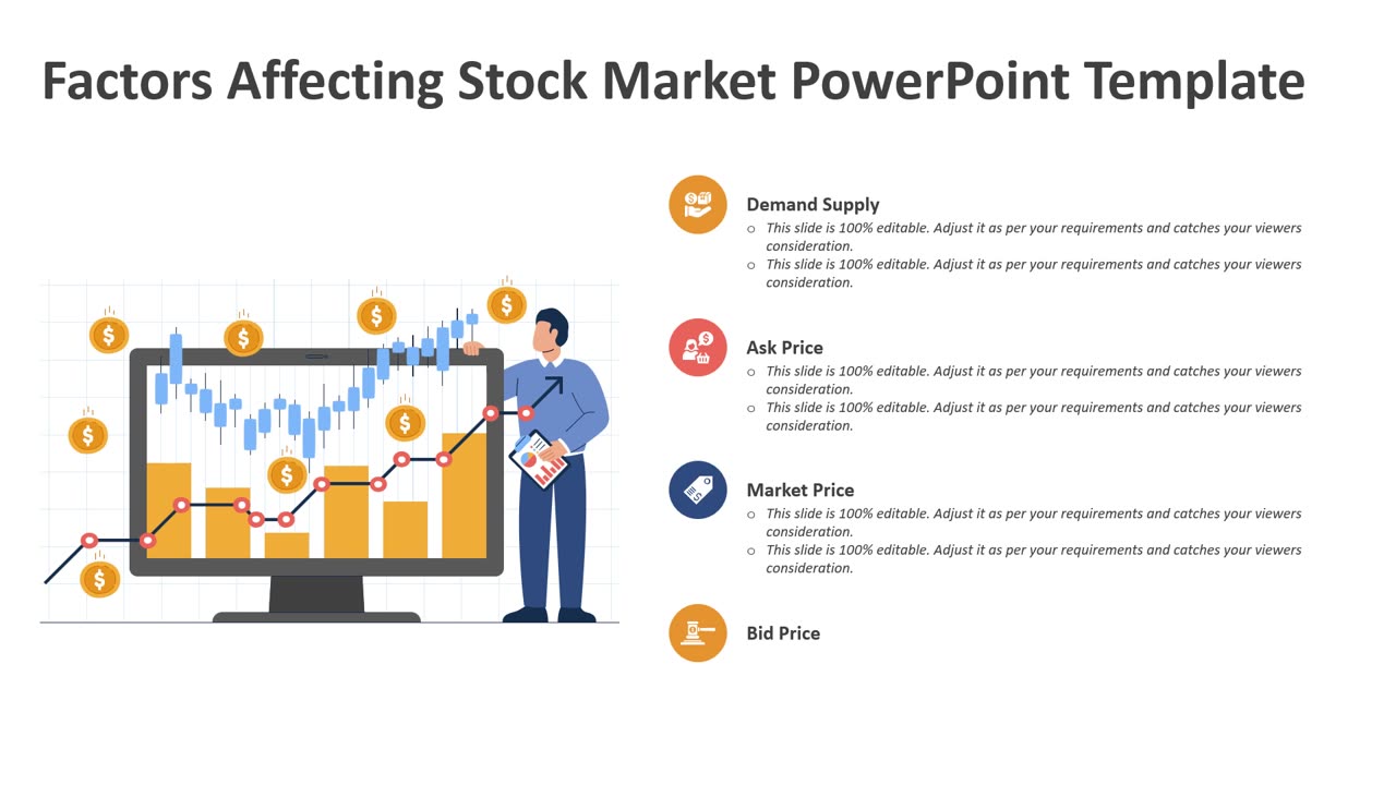 Factors Affecting Stock Market PowerPoint Template