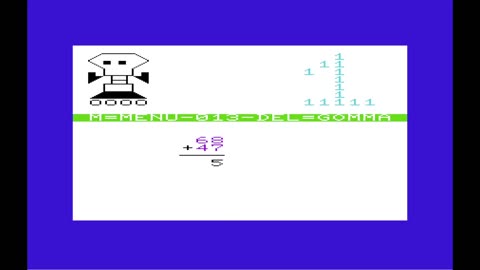 Il robot matematico - Commodore VIC-20