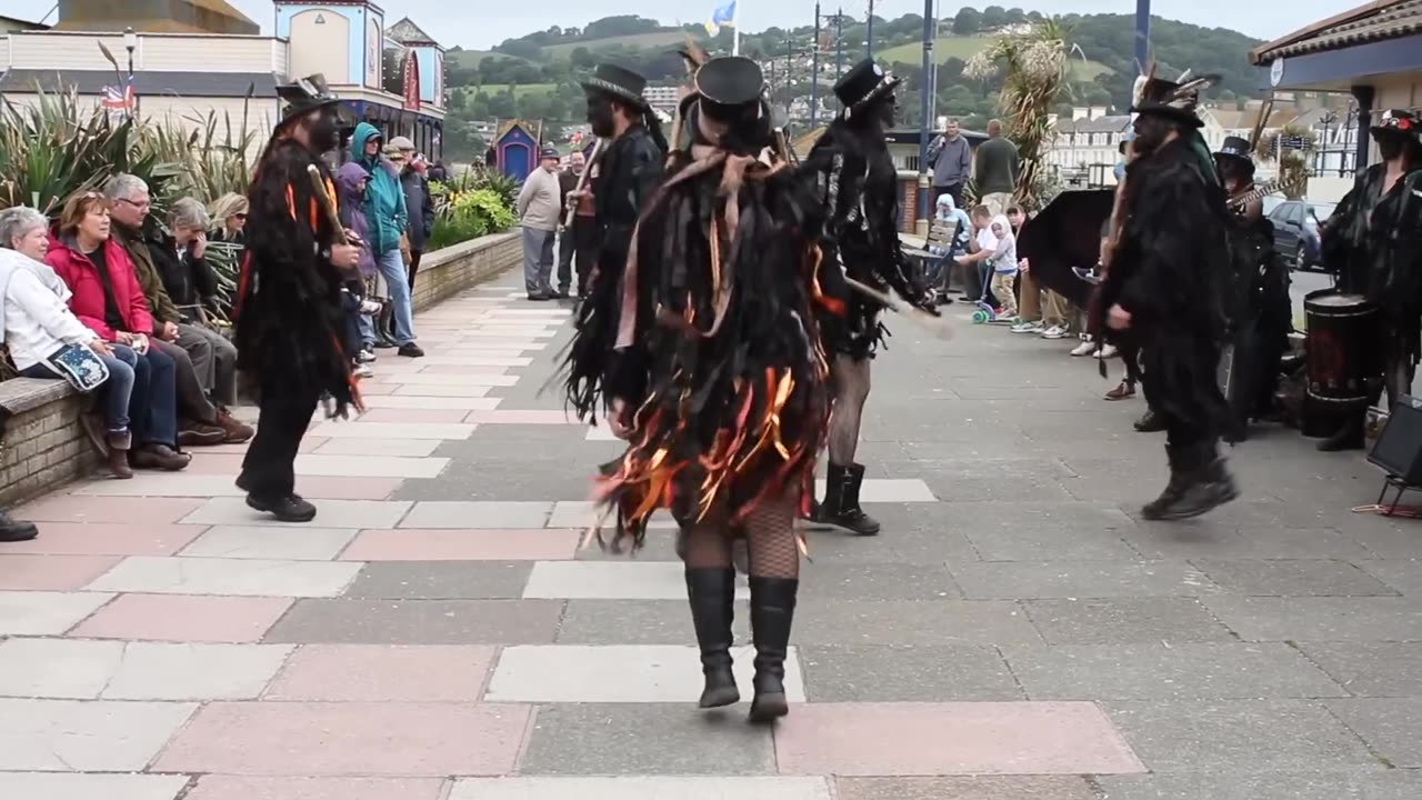 Beltane Border Morris Dancing The BELTANE FIRE DANCE Teignmouth Folk Festival 2013