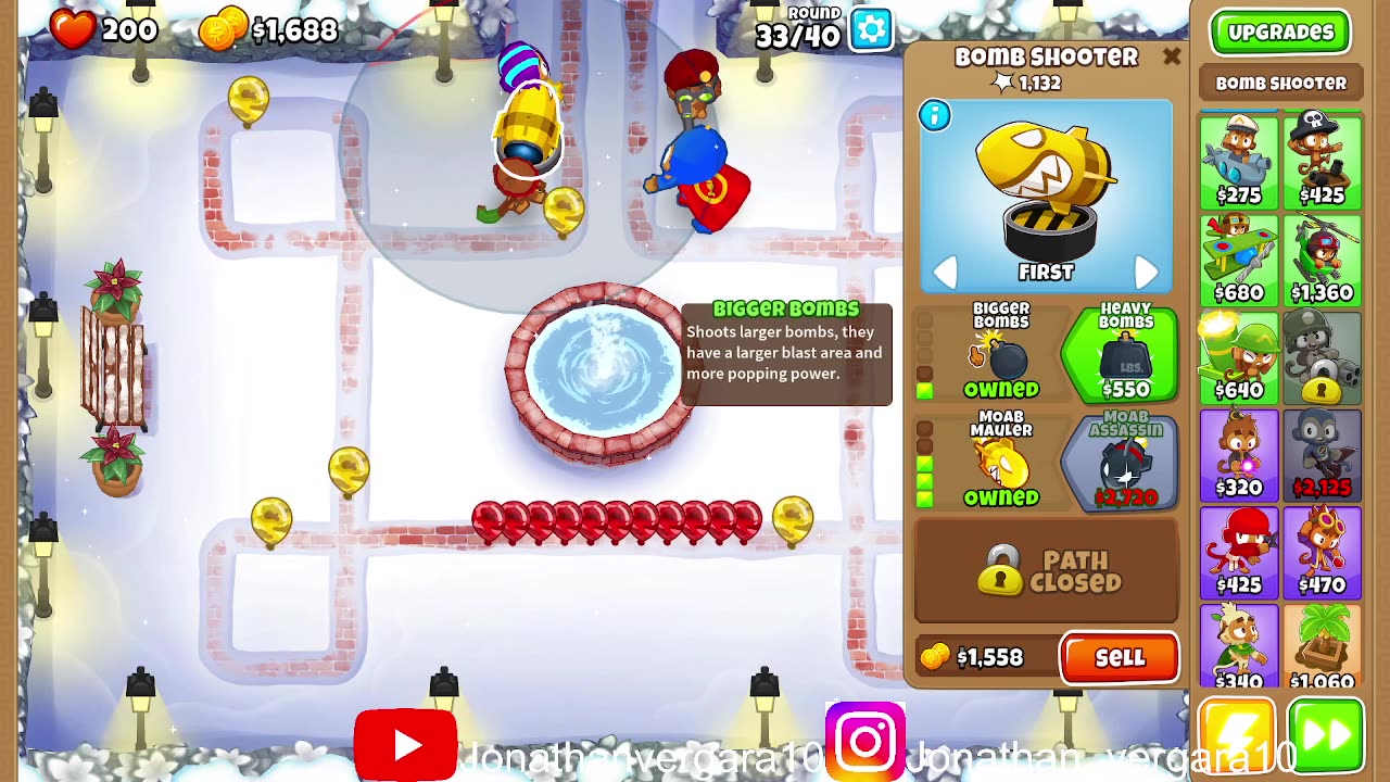 balloon tower defense gameplay