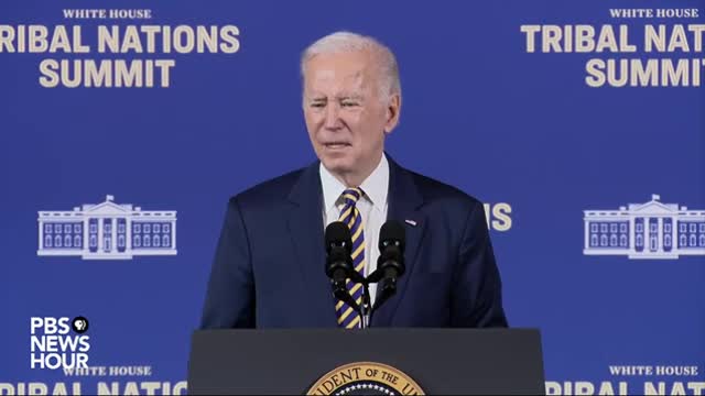 Biden addresses White House Tribal Nations Summit in Washington