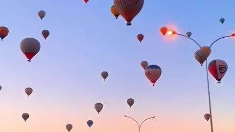 #hotairballoon #romantic #bluesky #sunset #tiktok #foryou #scenery