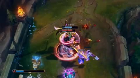 League of Legends game Korean service king operation clip