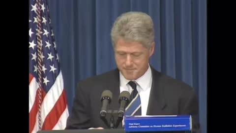Bill Clinton apologized for the government lying and secretly experimenting on US citizens