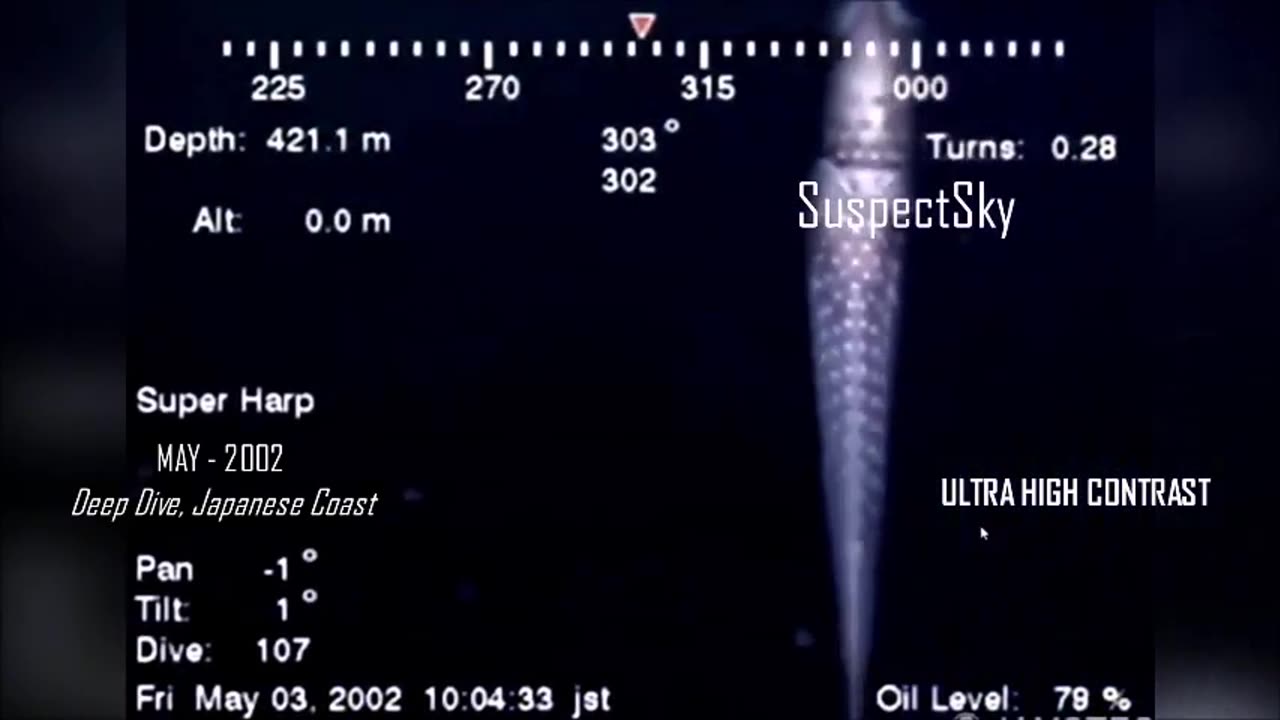 Quelque part dans l'océan Pacifique, quelque chose d'effrayant a été capturé par un drone sous-marin