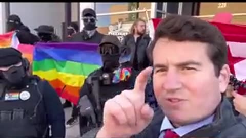 Alex Stein epically trolls Antifa goofballs at Drag Queen Story Hour for kids...