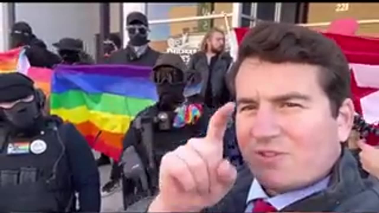 Alex Stein epically trolls Antifa goofballs at Drag Queen Story Hour for kids...