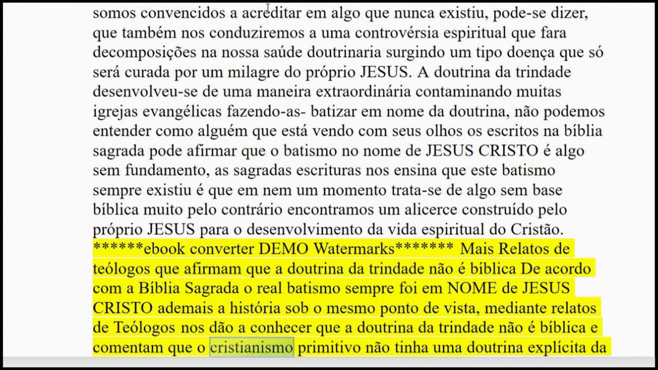A Maior Farsa do Trinitarismo parte 14