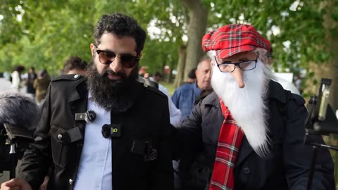 He is defending his aggressive peaceful Muslim brother!