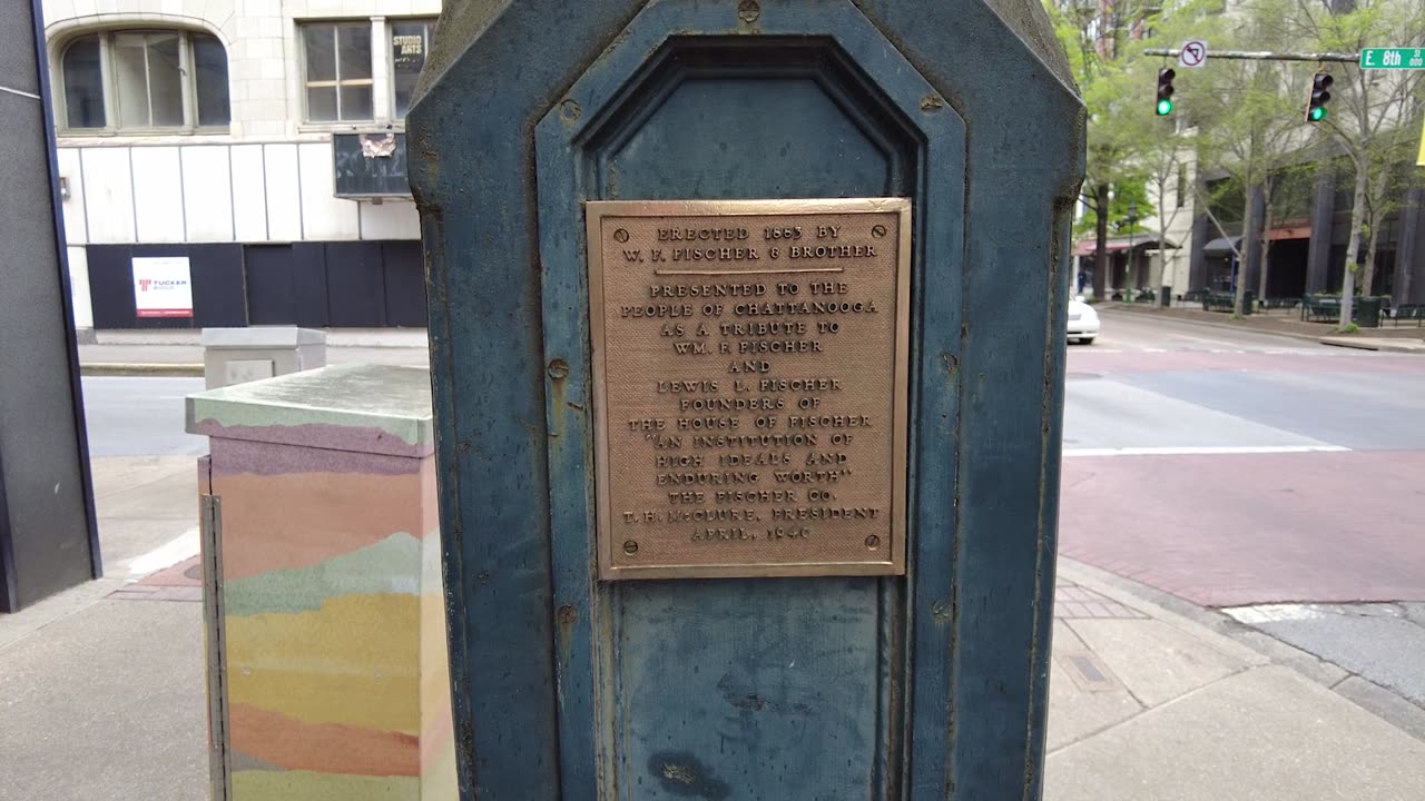 Remains of the Fischer Evans Clock