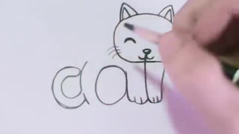 Very easy! How to trun words cat 😺 into a cartoon