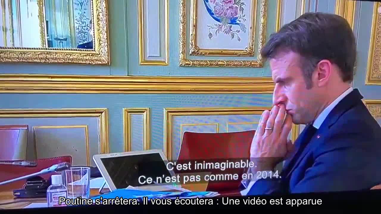 Poutine s'arrêtera. Il vous écoutera : Une vidéo de la conversation entre Zelensky et Macron le 24