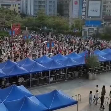 China's CCP Virus, (COVID) Testing Endless Queues...