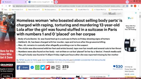 Chaos News Special Homeless Lady from Algeria Killed Girl in Paris Edition