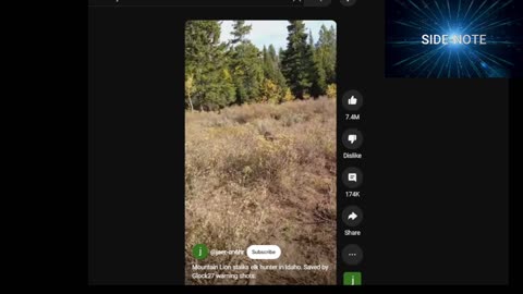 Side Note - Mountain Lion vs Pistol
