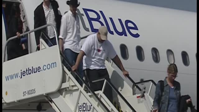 JetBlue flight evacuated after fire onboard aircraft